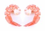 Shrimp Isolated On White Background Stock Photo