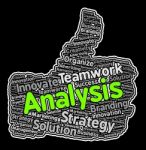 Analysis Thumbs Up Means Data Analytics And Analyse Stock Photo