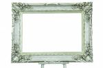 Green easel Picture Frame Stock Photo