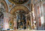 Interior View Of The Parish Church In Ortisei Stock Photo