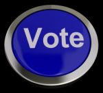 Vote Button Stock Photo