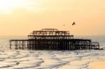 Brighton West Pier Stock Photo