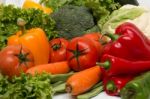 Pile Of Tasty And Healthy Vegetables Stock Photo