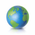 Color Globe 3d Illustration North And South America Map Stock Photo