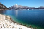 An Image Of The Walchensee In Bavaria Germany Covered In Snow Stock Photo