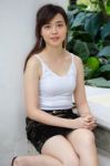 Portrait Of Thai Adult Sexy Women Office Beautiful Girl Relax And Smile Stock Photo