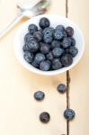 Fresh Blueberry Bowl Stock Photo