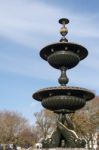 Brighton, Sussex/uk - January 27 : Water Fountain In Brighton On Stock Photo