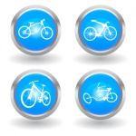 Modern Bike Icon Stock Photo