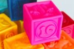 Colorful Cubes Game	 Stock Photo