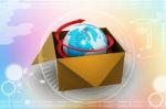 3d Global Business Commerce Concept Stock Photo