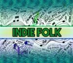 Indie Folk Represents Sound Tracks And Acoustic Stock Photo