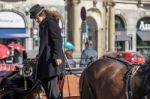 Horse And Carriage In The Old Town Square In Prague Stock Photo