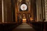 View Towards Alter At Durham Cathedral Stock Photo