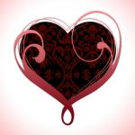 Background Heart Indicates Valentines Day And Abstract Stock Photo