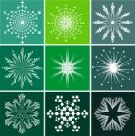 Snowflakes Set Stock Photo