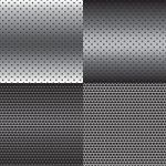 Metal Texture Background Set Stock Photo