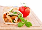 Chicken Wrap Stock Photo