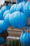 Blue Balloons Stock Photo