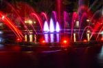 Сolored Fountain Stock Photo