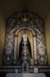 Statue Of Madonna In The Church Of The Encarnacion In Marbella Stock Photo