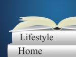 Lifestyle Home Indicates Houses Apartment And Household Stock Photo