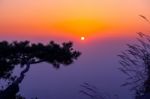 Sunrise On Bukhansan Mountains In Seoul, Korea Stock Photo