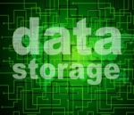 Data Storage Represents Bytes Technology And Filing Stock Photo