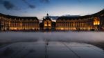 Miroir D'eau At Place De La Bourse In Bordeaux Stock Photo