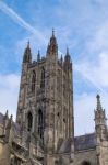 View Of Canterbury Cathedral Stock Photo