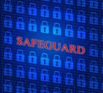 Safeguard Safety Represents Privacy Key And Protected Stock Photo