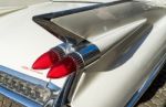 Cadillac Wedding Car In Market Square Bruge Stock Photo