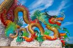 Dragon Chinese In Thailand Stock Photo