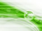 Green Abstract Technology Background Stock Photo