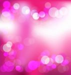 Pink Elegant Abstract Background With Bokeh Lights Stock Photo