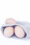 Eggs Isolated On White Background Stock Photo