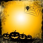 Spider Halloween Indicates Trick Or Treat And Celebration Stock Photo