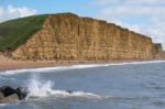 Jurassic Coastline At Lyme Regis Stock Photo