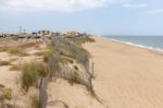 Sand Dunes Shoreline Stock Photo