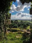 Ancient Ruins At Beeston Castle Stock Photo