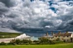 Storm Brewing Over The Seven Sisters Stock Photo