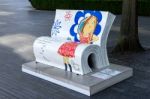 Clarice Bean Bookbench In London Stock Photo