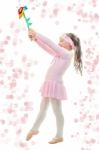 Little Ballerina Dance Stock Photo