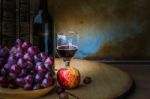 Fruits And Wine Grapes Stock Photo