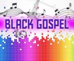 Black Gospel Shows Sound Track And Audio Stock Photo