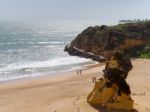 Albufeira, Southern Algarve/portugal - March 10 : View Of The Be Stock Photo