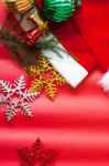 Christmas Decoration Set Stock Photo