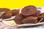 Chocolate Muffins Stock Photo