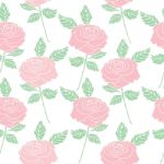 Seamless Pattern Of Rose Flower Illustration Background Stock Photo