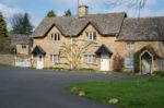 Scenic View Of Lower Slaughter Village In The Cotswolds Stock Photo